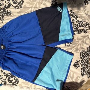 Nike Kids Blue and Black Shorts